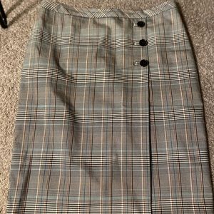 Twill Plaid Pencil ✏️ Talbots Skirt